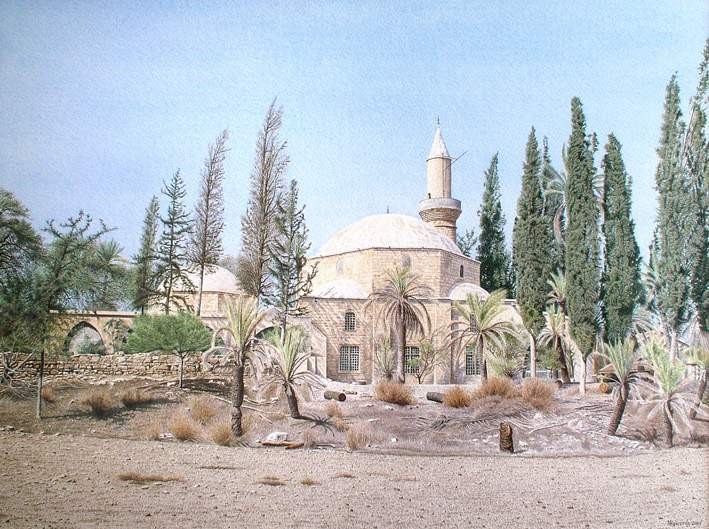 (Fotoğraf: Hala Sultan türbesi, Kıbrıs)